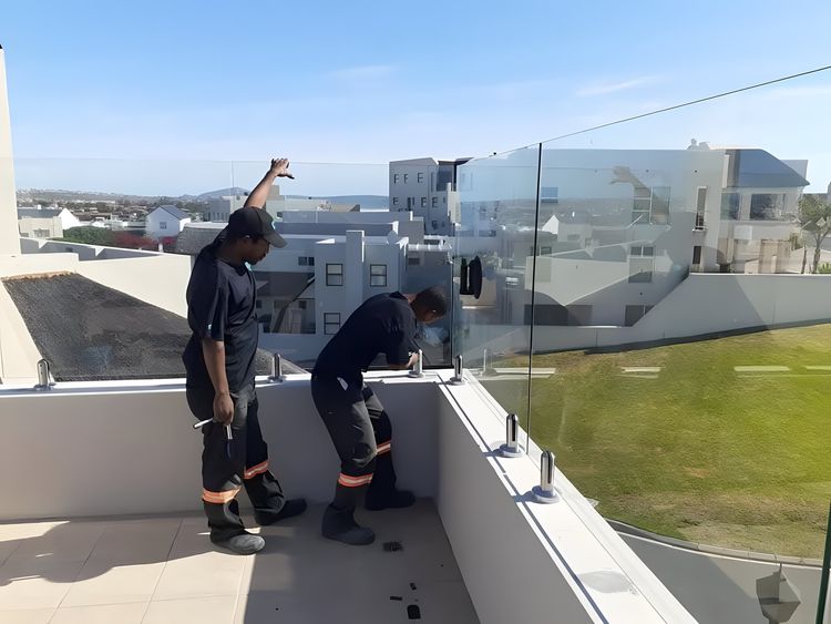 Frameless balustrade installation in Langebaan